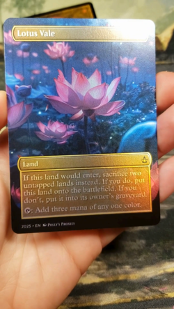 Lotus Vale FOIL Proxy Playtest Card with Custom Fantasy Art - Image 2