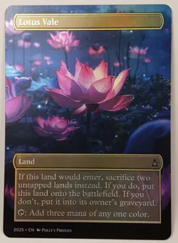 Lotus Vale FOIL Proxy Playtest Card with Custom Fantasy Art - Image 3