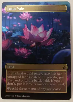 Lotus Vale FOIL Proxy Playtest Card with Custom Fantasy Art - Image 4