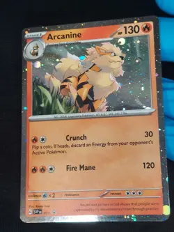 Pokemon Arcanine SVP011 SVP Black Star Promos Cosmos Holo Rare Promo Card 💎 - Image 2