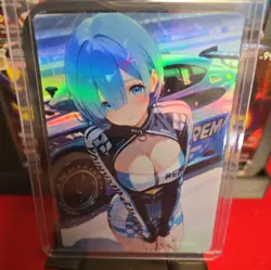 REM Re:Zero Fantasy Waifu Holo ACG Card Racing Edition Custom FREE SHIPPING - Image 2
