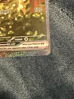 Pokemon Pikachu EX Holo 200 HP Card 276/217 Thunderbolt Electric TCG English - Image 4