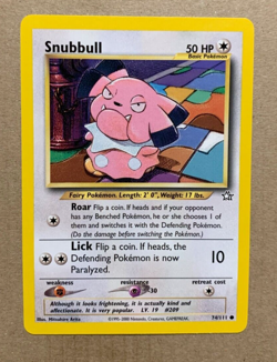 Snubbull 74/111 Neo Genesis - Common Pokemon Card - NM/Mint - Image 1