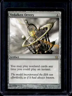2004 Magic MTG Fifth Dawn Vedalken Orrery #163 - Image 1