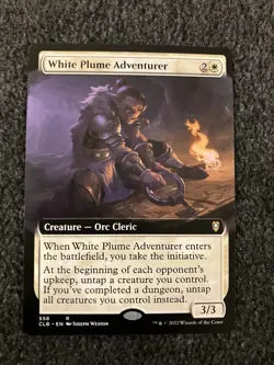 Magic MTG - White Plume Adventurer (Extended Art) - Battle for Baldur's Gate - Image 1