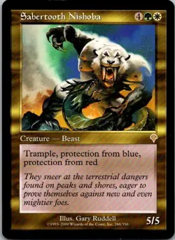 Sabertooth Nishoba Invasion MTG LP - Image 1
