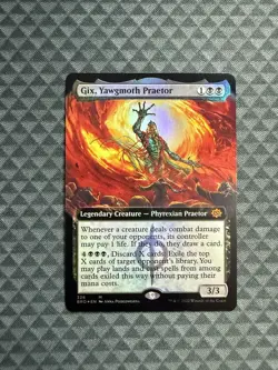 MTG Gix, Yawgmoth Preator #326 Foil Extended Art Mythic The Brothers’ War (BRO) - Image 1