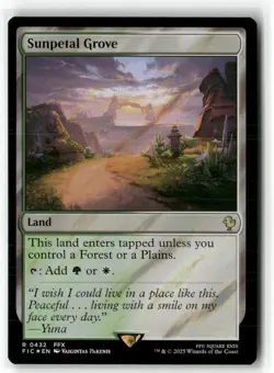 Sunpetal Grove Commander: Final Fantasy Surge Foil NM MTG MAGIC - Image 1