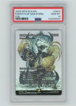 2025 MTG Final Fantasy Knights Of San D'oria Foil #0002 PSA 10 - Image 1