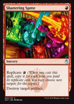1x Shattering Spree NM-Mint, English Guilds of Ravnica Guild Kits MTG Magic - Image 1
