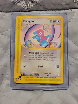 Porygon 103a/147 Aquapolis e Reader Pokemon TCG WOTC - Image 1