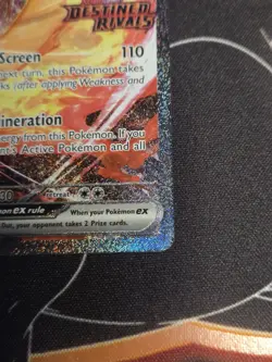 Pokemon Team Rocket's Moltres EX 229/182 Destined Rivals Stamped Card - Image 2