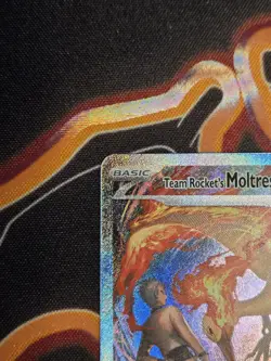 Pokemon Team Rocket's Moltres EX 229/182 Destined Rivals Stamped Card - Image 4