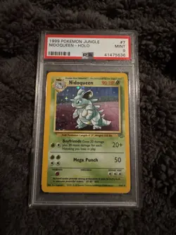 Pokemon TCG Jungle Nidoqueen Holo Card PSA 9 Unlimited - Image 1