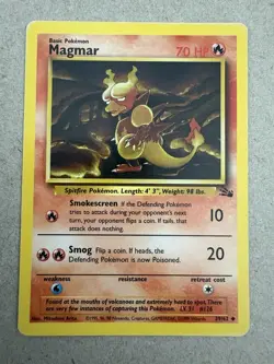Pokemon - Fossil - Magmar 39/62 - Uncommon LP - Image 1