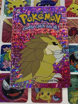 Pokemon 151 Vintage Pocket Monsters Vending HOLO Prism Sticker 2000 Nintendo - Image 2