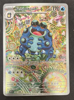 Pokemon TCG Seismitoad Illustration Rare Black Bolt 105/086 English - Image 1