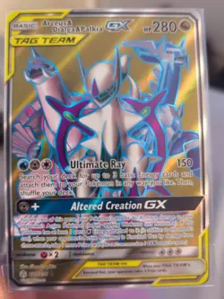 Pokemon Arceus & Dialga & Palkia GX 220/236 SM-Cosmic Eclipse Holo Ultra Rare - Image 1