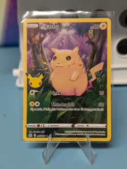 Pokemon TCG Celebrations Pikachu Full Art Ultra Rare Card 005/025 2021 - Image 1
