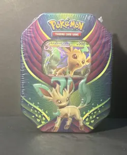 Pokemon 2018 Evolution Celebration Tin Leafeon GX Sealed - Image 1