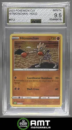 Hitmonchan AGS 9.5 2023 Pokemon Classic Venusaur & Lugia ex Deck Holo 012/034 19 - Image 1