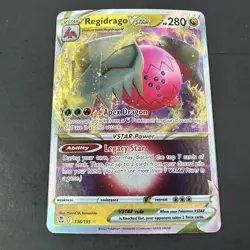 Pokemon SWSH12: Silver Tempest #136/195 Ultra Rare,Holo Regidrago VSTAR - Image 1