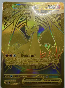 Pokemon TCG ASCENDED HEROES CHARIZARD Y EX 294/217 NEAR MINT ENGLISH GOLD FRESH - Image 1
