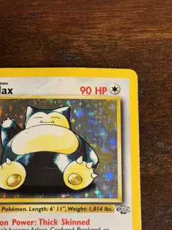Pokemon TCG Snorlax 11/64 Rare Holo Jungle Set 1999 WOTC HP - Image 3