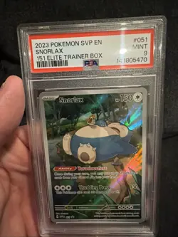 Pokemon 2023 SVP EN-SV Black Star Promo Snorlax #51 PSA 9 Mint - Image 1