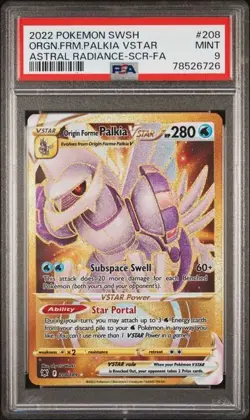 Origin Forme Paklia VStar Pokemon Astral Radiance Secret 208/189 PSA 9 - Image 1