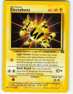 Electabuzz - #2 WOTC Black Star Promo - Pokemon TCG - 1999 - Image 1
