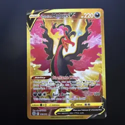 Pokemon TCG Galarian Moltres V Secret Rare SWSH09: Brilliant Stars 183/172 NM - Image 1