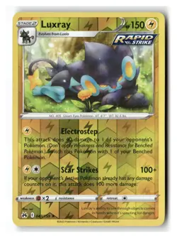 Luxray 043/159 Rare Crown Zenith Pokemon Reverse Holo Near Mint - Image 1