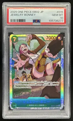 2025 One Piece Anime 25th JP Jewelry Bonney Super Rare #EB02-015 PSA 10 - Image 1
