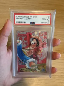 PSA 10 2011 One Piece AR Formation C/02 Monkey D. Luffy - Image 1