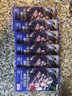 Bandai The Azure Sea's Seven One Piece CCG Eng Blister Booster Packs Lot of 6 - Image 1