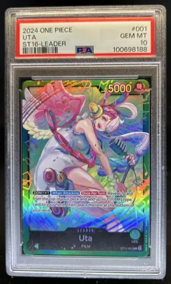 2024 One Piece Starter Deck Uta Leader #ST11-001 PSA 10 - Image 1