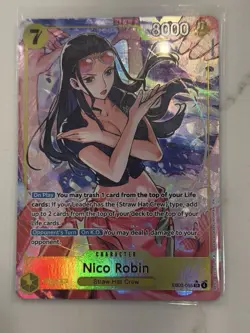 One Piece Nico Robin SR Alt Art AA EB03-055 Heroines edition English - Image 1