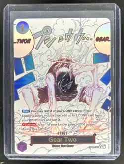 2025 One Piece A Fist of Divine Speed Gear Two Rare Alternative Art #OP11-080 - Image 1