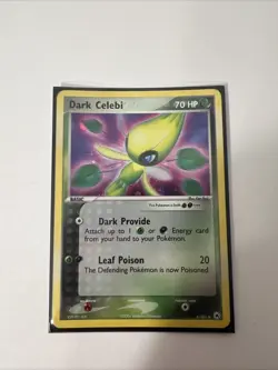 Pokemon Dark Celebi Holo Rare Card 4/101 2004 EX Hidden Legends Ungraded - Image 1