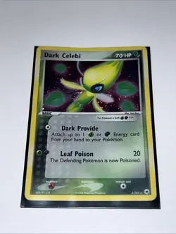 Pokemon Dark Celebi Holo Rare Card 4/101 2004 EX Hidden Legends Ungraded - Image 4