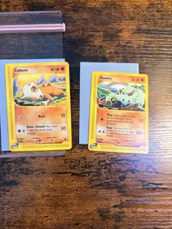 Pokemon TCG Cubone 103/165 & Mankey 92/147 Common Card Lot: LP. Free Shipping! - Image 1