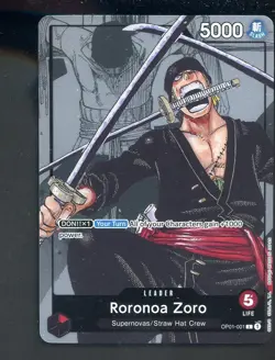 #1 One Piece English OP01-001 Roronoa Zoro Premium Card Collection 25th Edition - Image 1