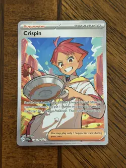 Crispin Trainer Card Full Art Secret Rare Stellar Crown 164/142 Pokemon TCG MINT - Image 1