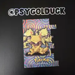 2000 Topps Pokemon TV Animation Series 2 #63 Abra Die Cut Card EV7 of 12 VG - Image 1