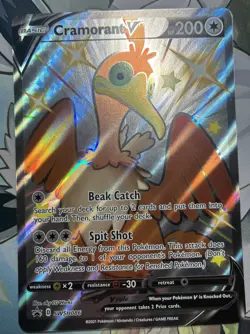 Cramorant V Shiny Pokemon Card - SWSH086 - Black Star Promo - Jumbo / Oversized - Image 1