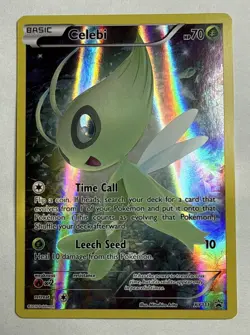 Pokemon TCG Mythical Celebi XY111 Full Art Black Star Promo Promo Card - Image 1