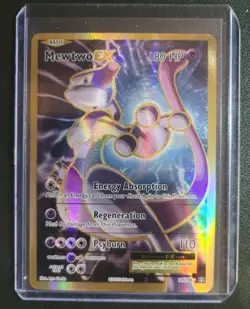 Pokemon Mewtwo EX TCG Full Art Holo Ultra Rare Card 103/108 XY Evolutions NM - Image 1