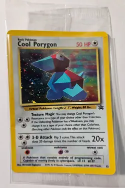 Pokemon TCG Card - Cool Porygon Promo Black Star #15 (NEW, SEALED!!) - Image 3