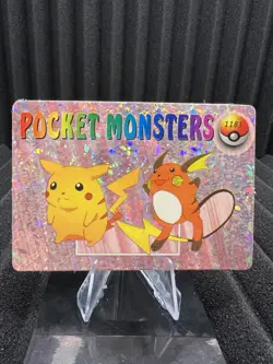 Pikachu & Raichu #1181 - Vending Machine Holo - Pokemon Card - Image 1